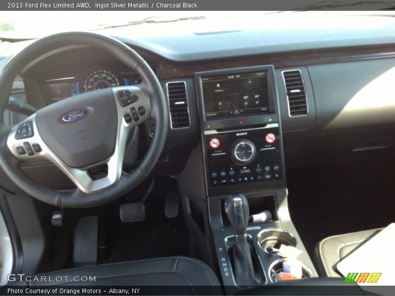 Ingot Silver Metallic / Charcoal Black 2013 Ford Flex Limited AWD