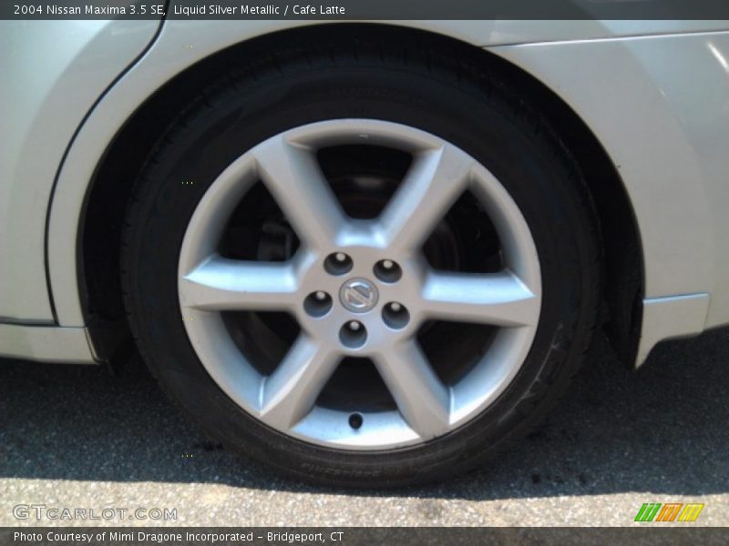 Liquid Silver Metallic / Cafe Latte 2004 Nissan Maxima 3.5 SE