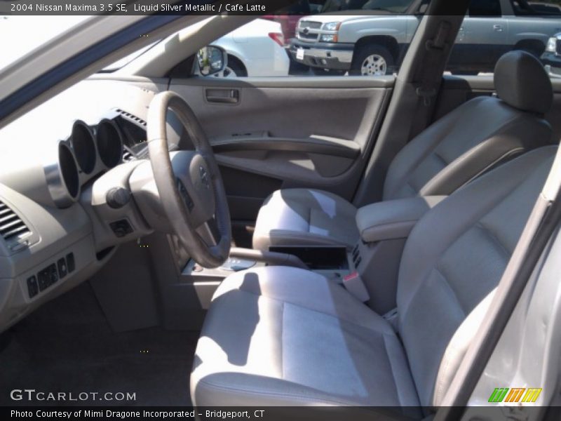 Liquid Silver Metallic / Cafe Latte 2004 Nissan Maxima 3.5 SE