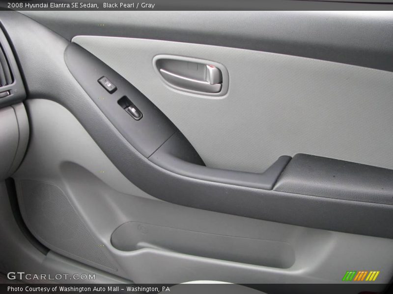 Black Pearl / Gray 2008 Hyundai Elantra SE Sedan