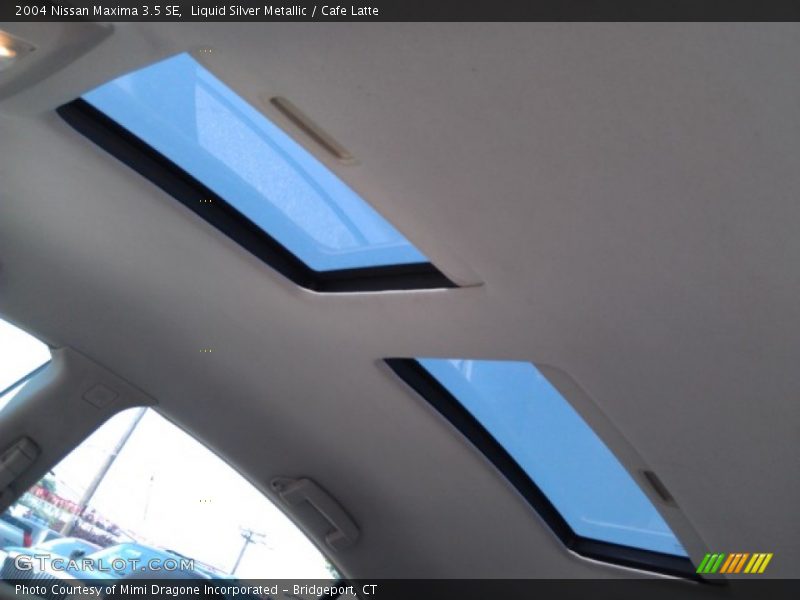 Liquid Silver Metallic / Cafe Latte 2004 Nissan Maxima 3.5 SE