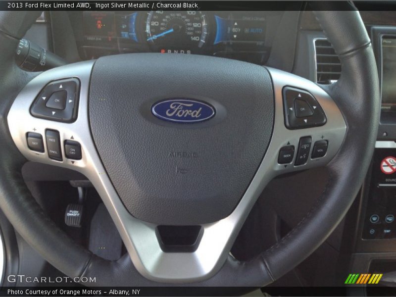 Ingot Silver Metallic / Charcoal Black 2013 Ford Flex Limited AWD