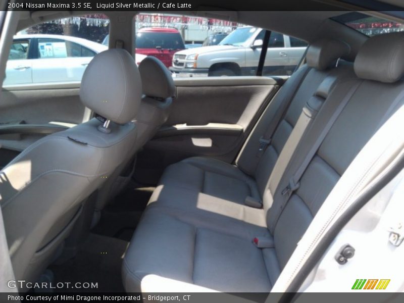 Liquid Silver Metallic / Cafe Latte 2004 Nissan Maxima 3.5 SE