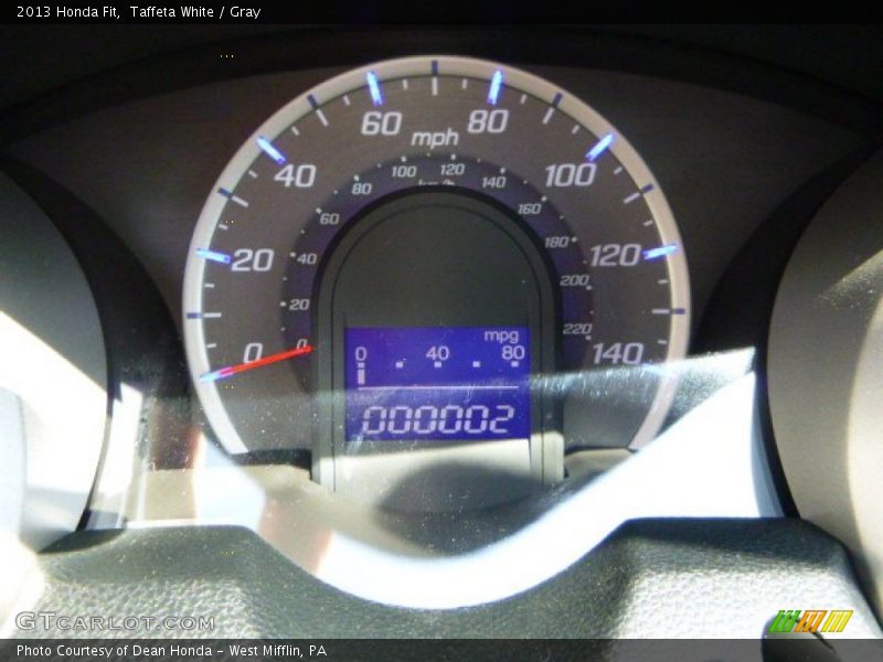 Taffeta White / Gray 2013 Honda Fit