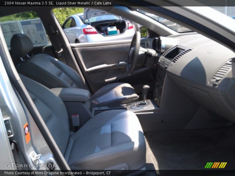Liquid Silver Metallic / Cafe Latte 2004 Nissan Maxima 3.5 SE