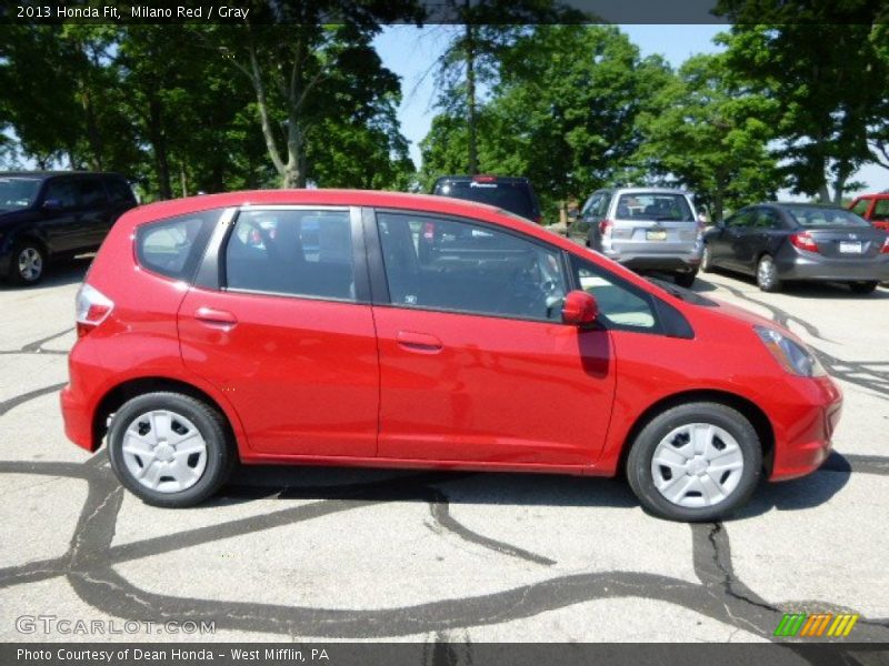 Milano Red / Gray 2013 Honda Fit