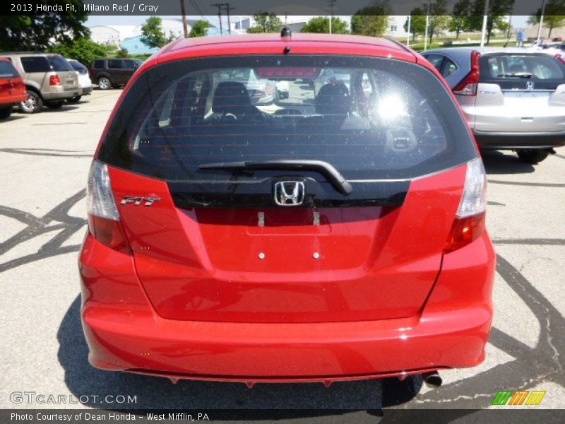 Milano Red / Gray 2013 Honda Fit