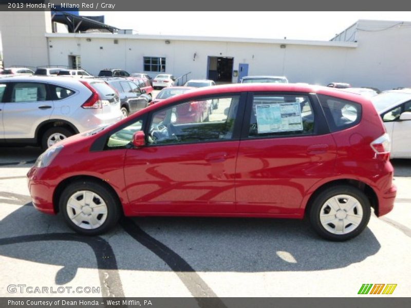Milano Red / Gray 2013 Honda Fit