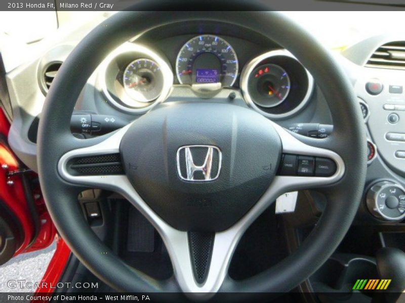 Milano Red / Gray 2013 Honda Fit