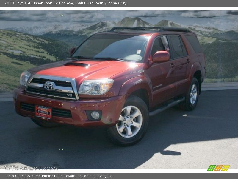 Salsa Red Pearl / Stone Gray 2008 Toyota 4Runner Sport Edition 4x4