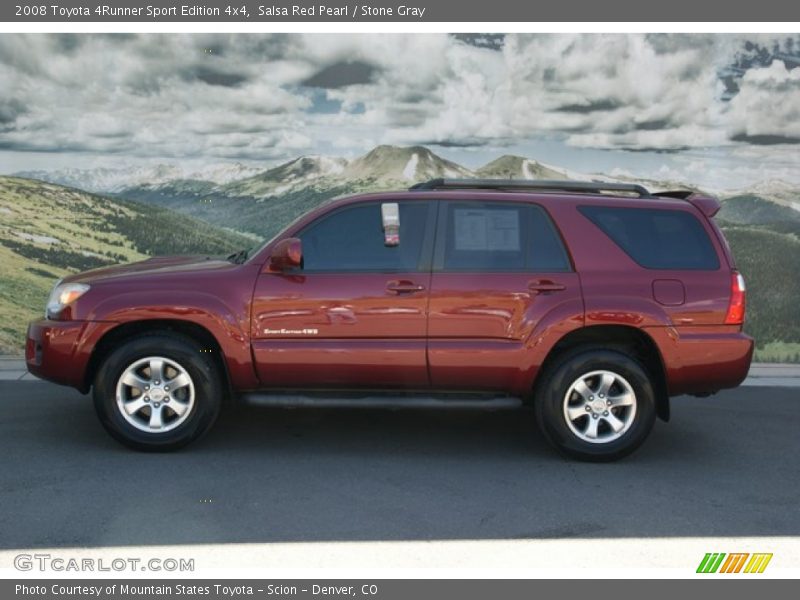 Salsa Red Pearl / Stone Gray 2008 Toyota 4Runner Sport Edition 4x4