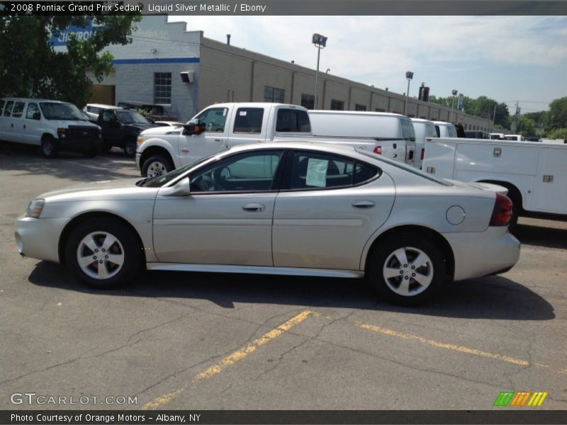 Liquid Silver Metallic / Ebony 2008 Pontiac Grand Prix Sedan