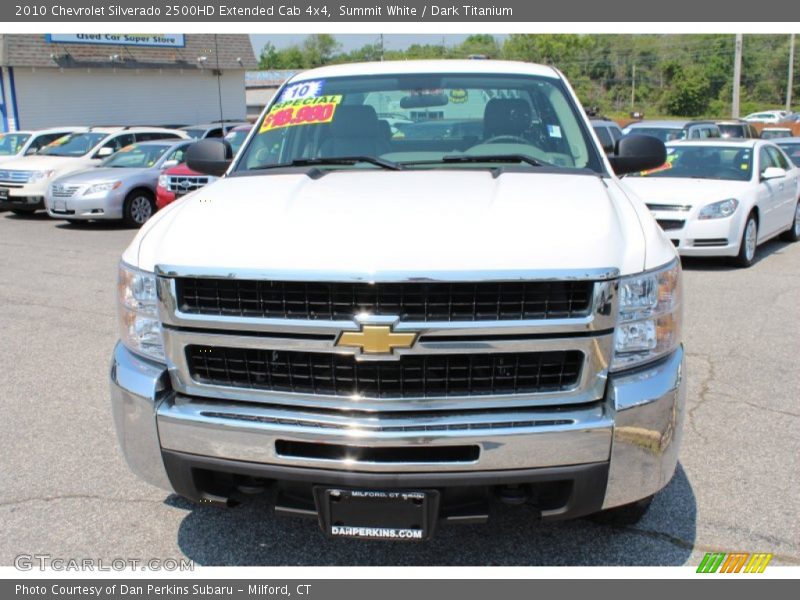 Summit White / Dark Titanium 2010 Chevrolet Silverado 2500HD Extended Cab 4x4