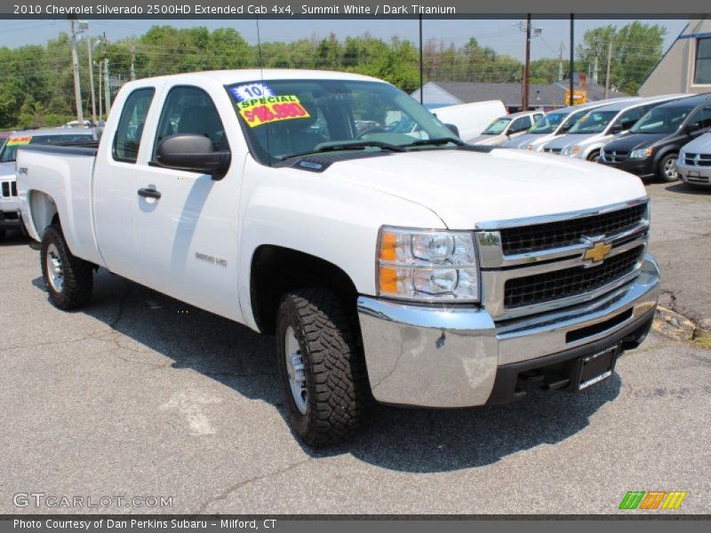 Summit White / Dark Titanium 2010 Chevrolet Silverado 2500HD Extended Cab 4x4