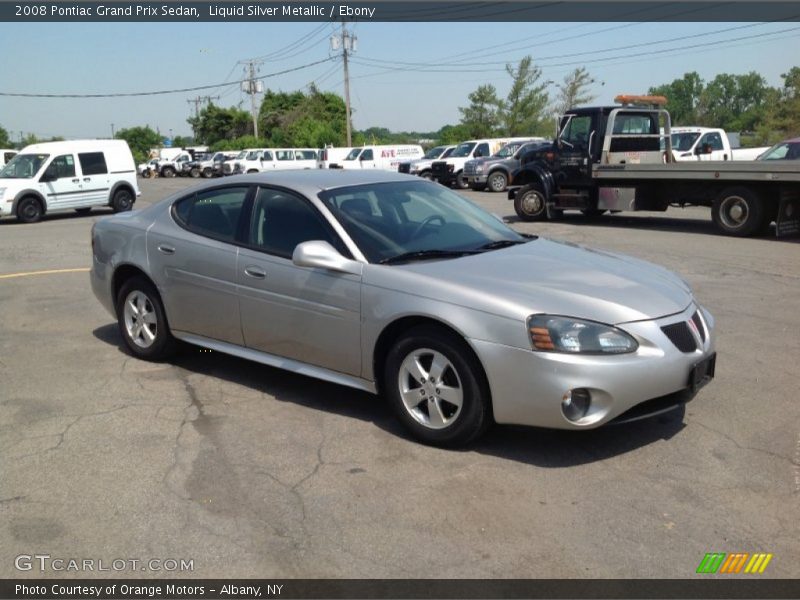 Liquid Silver Metallic / Ebony 2008 Pontiac Grand Prix Sedan