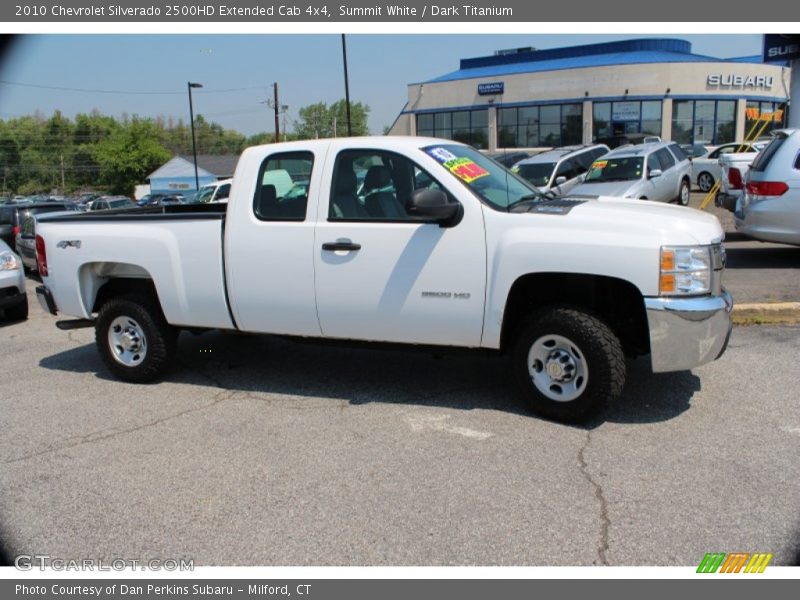 Summit White / Dark Titanium 2010 Chevrolet Silverado 2500HD Extended Cab 4x4