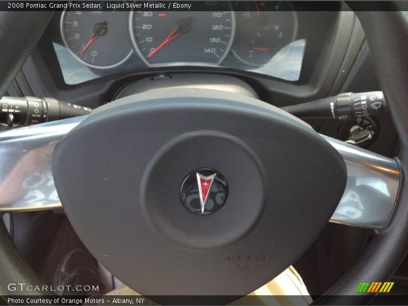 Liquid Silver Metallic / Ebony 2008 Pontiac Grand Prix Sedan