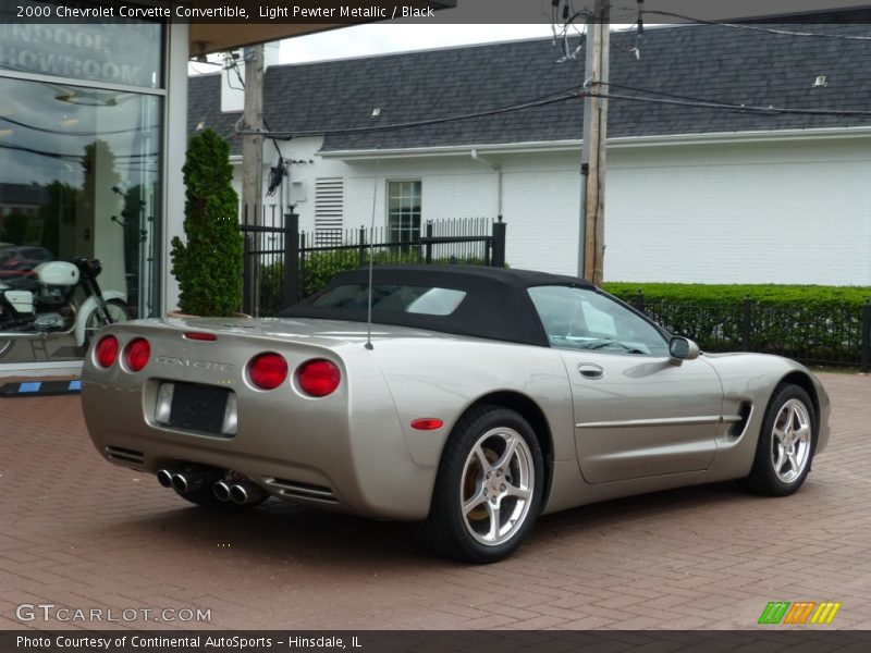 Light Pewter Metallic / Black 2000 Chevrolet Corvette Convertible