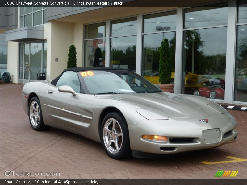 Light Pewter Metallic / Black 2000 Chevrolet Corvette Convertible