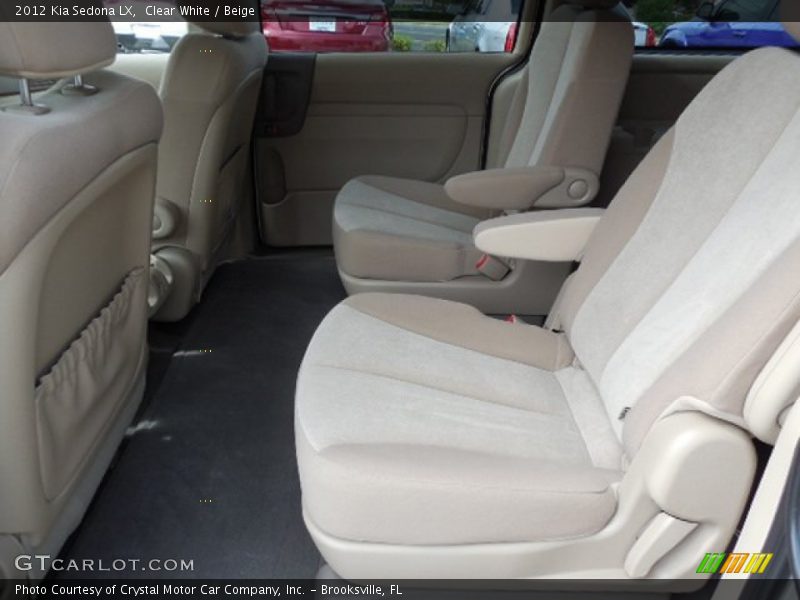 Clear White / Beige 2012 Kia Sedona LX