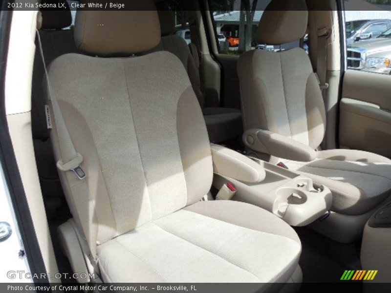 Clear White / Beige 2012 Kia Sedona LX