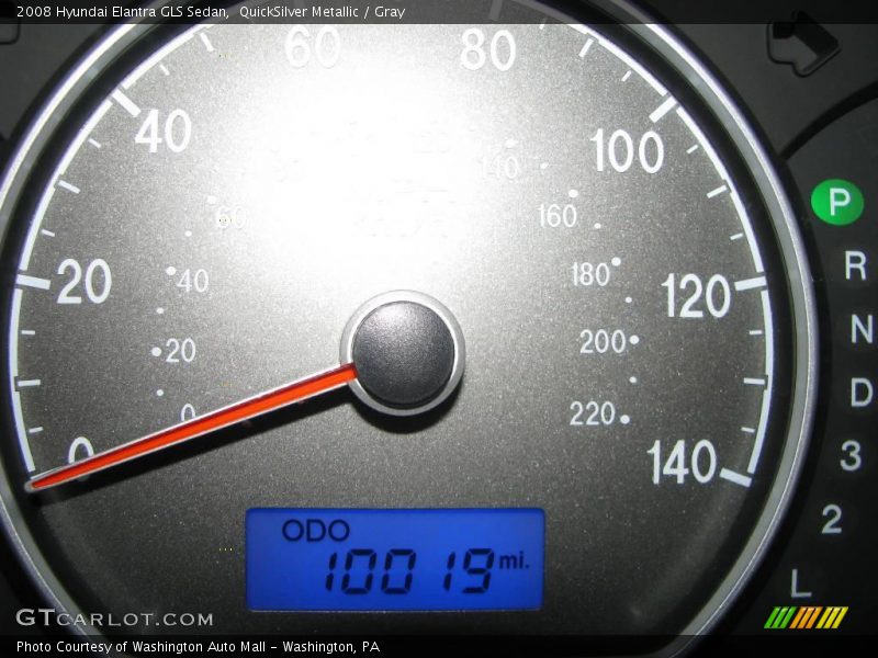 QuickSilver Metallic / Gray 2008 Hyundai Elantra GLS Sedan
