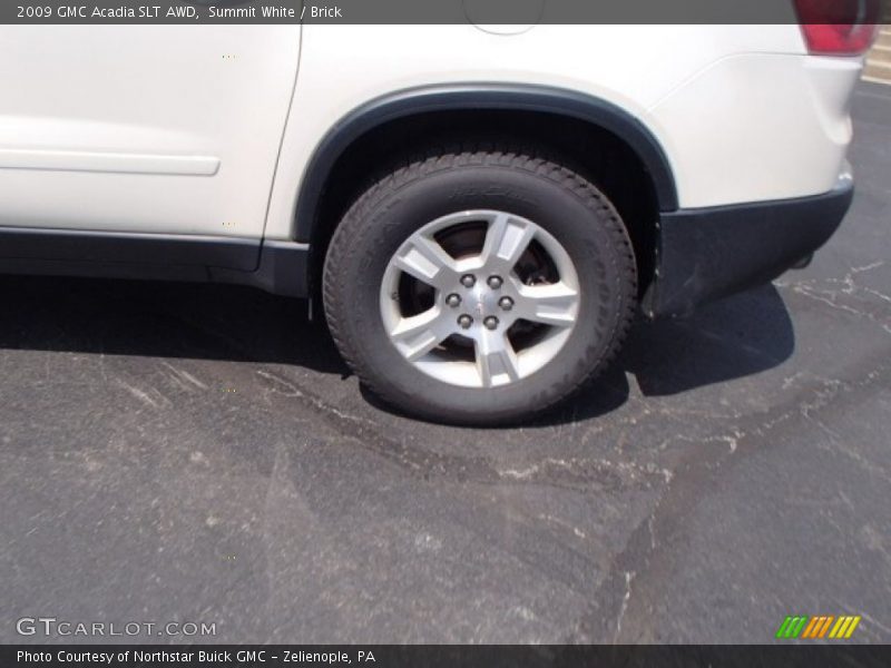 Summit White / Brick 2009 GMC Acadia SLT AWD