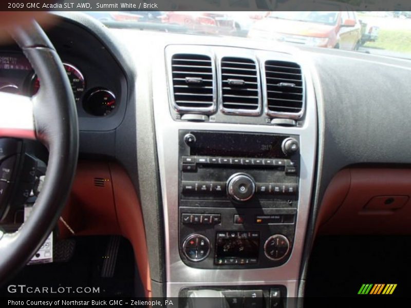 Summit White / Brick 2009 GMC Acadia SLT AWD