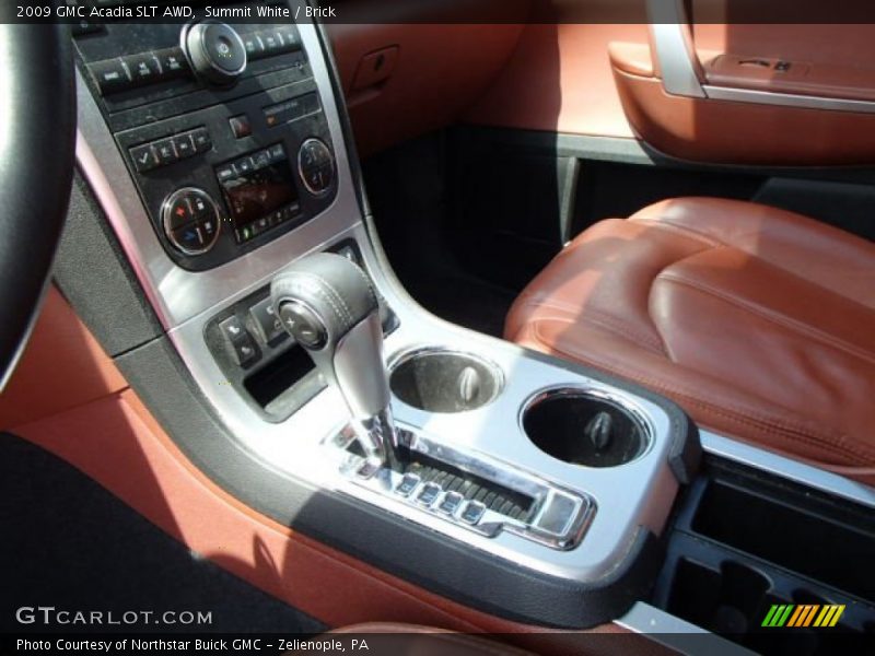 Summit White / Brick 2009 GMC Acadia SLT AWD