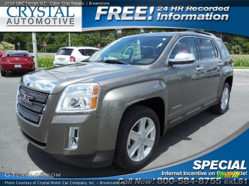 Cyber Gray Metallic / Brownstone 2010 GMC Terrain SLT