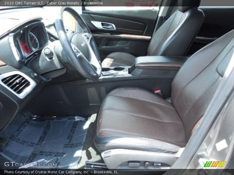 Cyber Gray Metallic / Brownstone 2010 GMC Terrain SLT