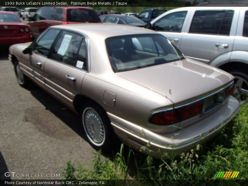 Platinum Beige Metallic / Taupe 1999 Buick LeSabre Limited Sedan