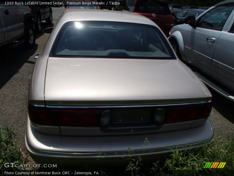 Platinum Beige Metallic / Taupe 1999 Buick LeSabre Limited Sedan