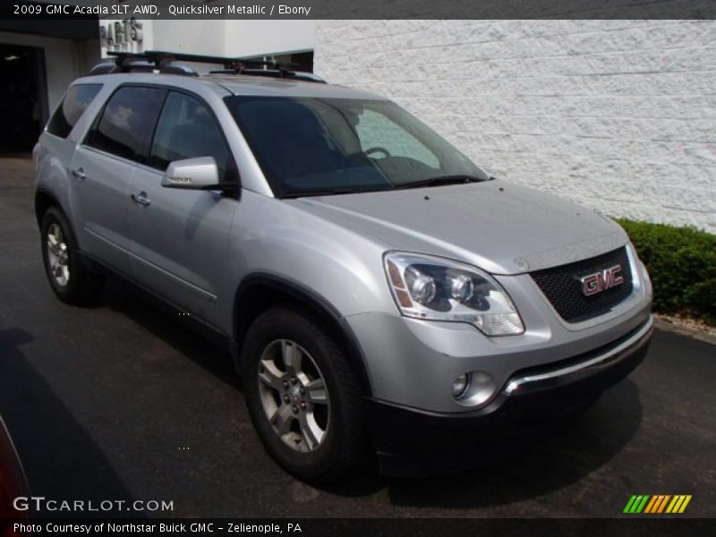 Quicksilver Metallic / Ebony 2009 GMC Acadia SLT AWD