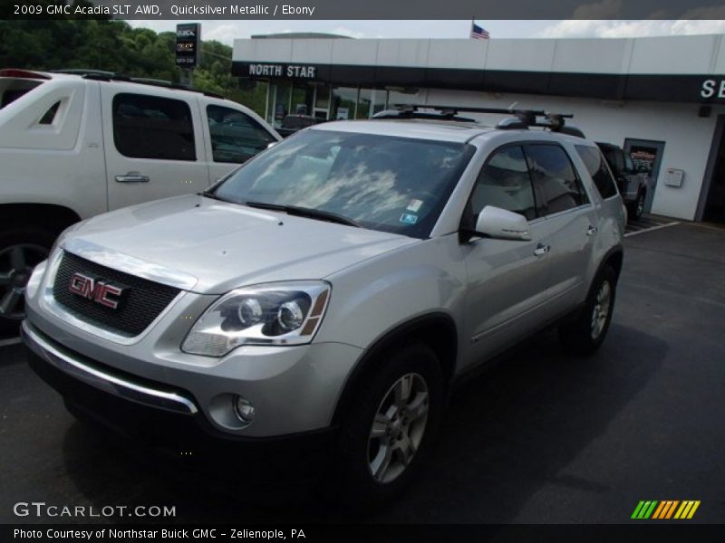 Quicksilver Metallic / Ebony 2009 GMC Acadia SLT AWD