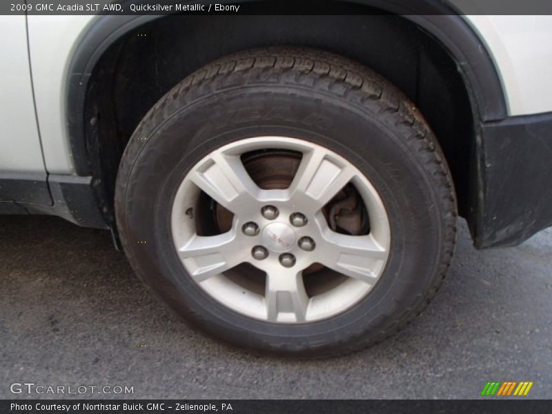 Quicksilver Metallic / Ebony 2009 GMC Acadia SLT AWD