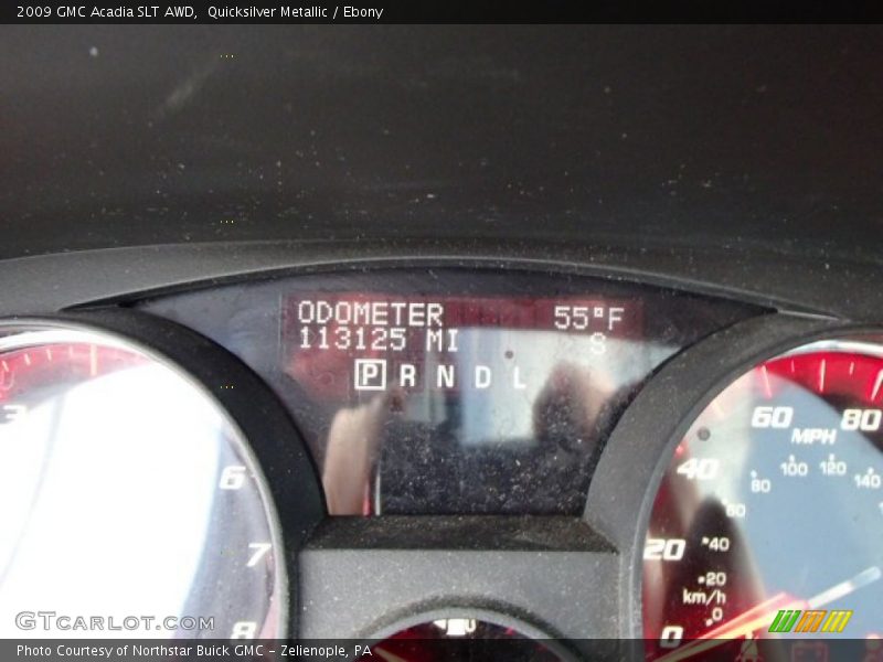 Quicksilver Metallic / Ebony 2009 GMC Acadia SLT AWD