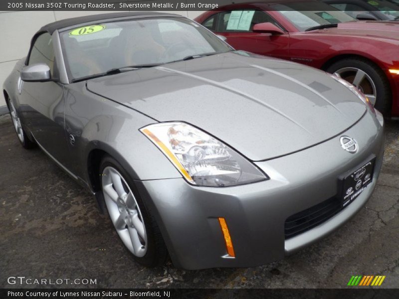 Silverstone Metallic / Burnt Orange 2005 Nissan 350Z Touring Roadster