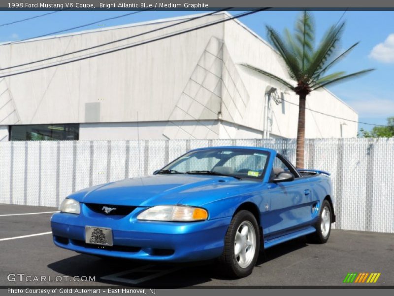 Bright Atlantic Blue / Medium Graphite 1998 Ford Mustang V6 Coupe