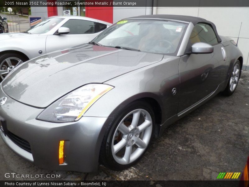 Silverstone Metallic / Burnt Orange 2005 Nissan 350Z Touring Roadster