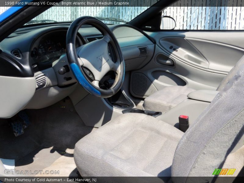 Medium Graphite Interior - 1998 Mustang V6 Coupe 