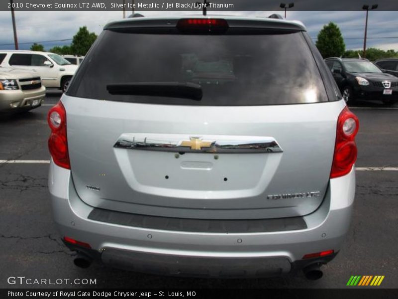 Silver Ice Metallic / Jet Black/Light Titanium 2010 Chevrolet Equinox LTZ AWD