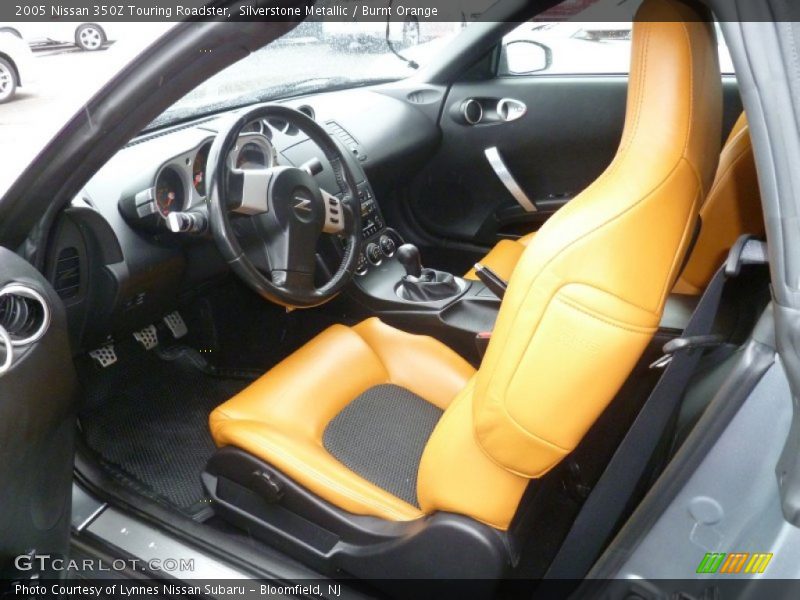 Silverstone Metallic / Burnt Orange 2005 Nissan 350Z Touring Roadster