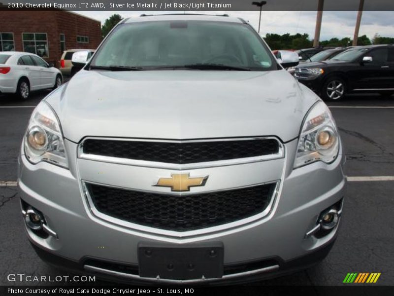 Silver Ice Metallic / Jet Black/Light Titanium 2010 Chevrolet Equinox LTZ AWD