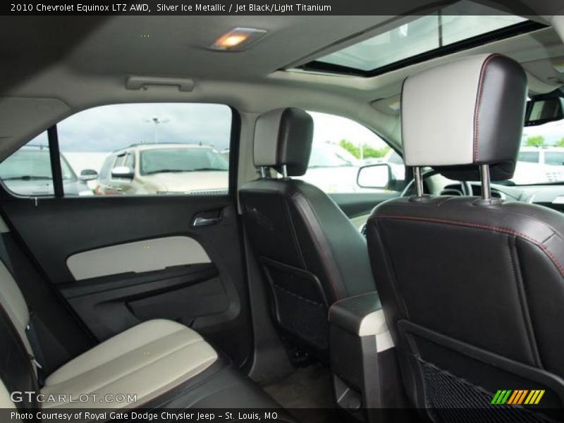 Silver Ice Metallic / Jet Black/Light Titanium 2010 Chevrolet Equinox LTZ AWD