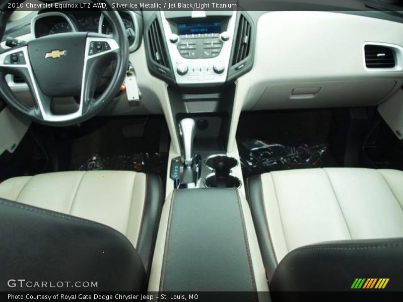 Silver Ice Metallic / Jet Black/Light Titanium 2010 Chevrolet Equinox LTZ AWD