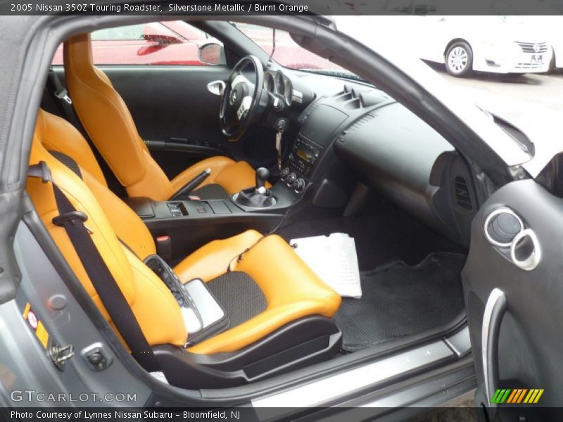 Silverstone Metallic / Burnt Orange 2005 Nissan 350Z Touring Roadster