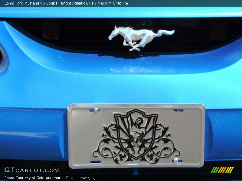 Bright Atlantic Blue / Medium Graphite 1998 Ford Mustang V6 Coupe