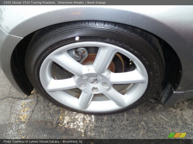 Silverstone Metallic / Burnt Orange 2005 Nissan 350Z Touring Roadster