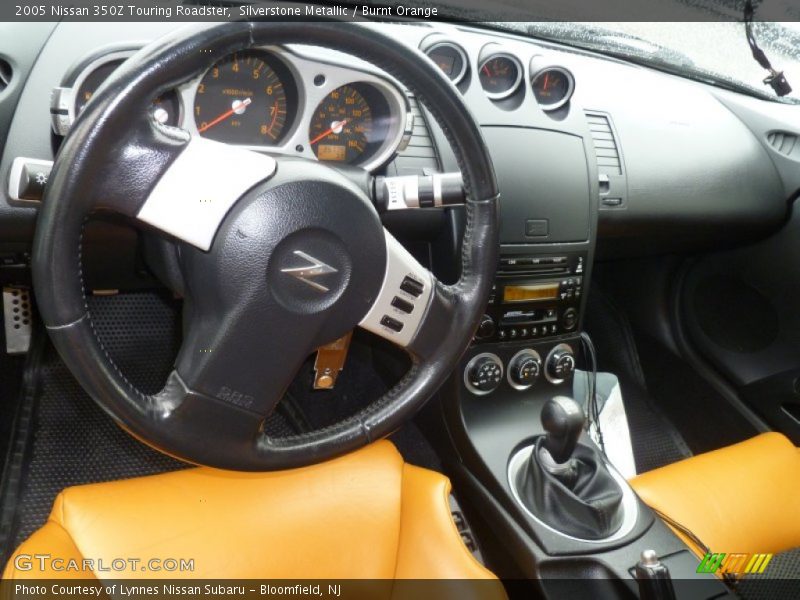 Silverstone Metallic / Burnt Orange 2005 Nissan 350Z Touring Roadster